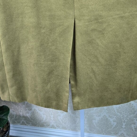 Lauren Ralph Lauren Size 46L Tan Faux Suede Sport Jacket Blazer 2 Button Closure - Picture 9 of 15